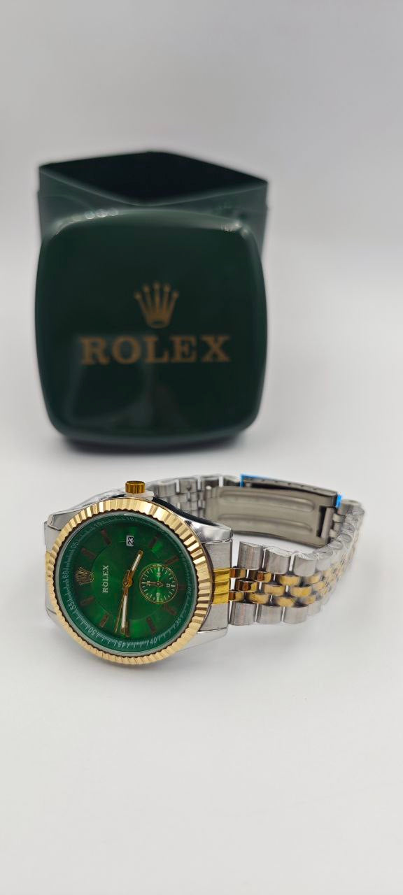ROLEX DAYTJUST ÇİFT RENK İÇİ YEŞİL BAYAN SAATİ
