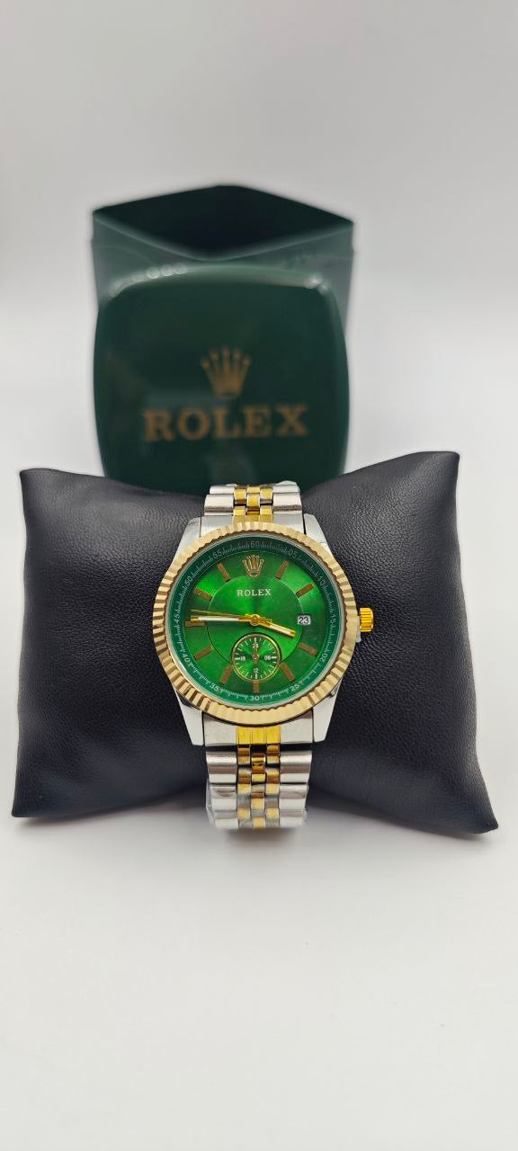 ROLEX DAYTJUST ÇİFT RENK İÇİ YEŞİL BAYAN SAATİ