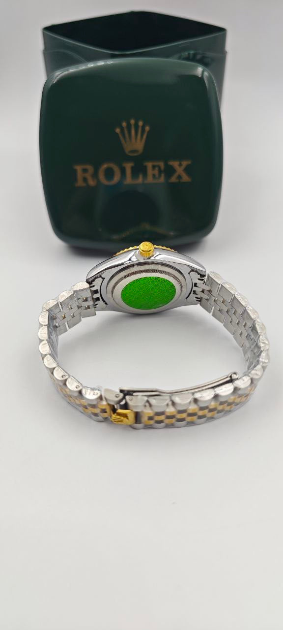 ROLEX DAYTJUST ÇİFT RENK İÇİ SİYAH BAYAN SAATİ