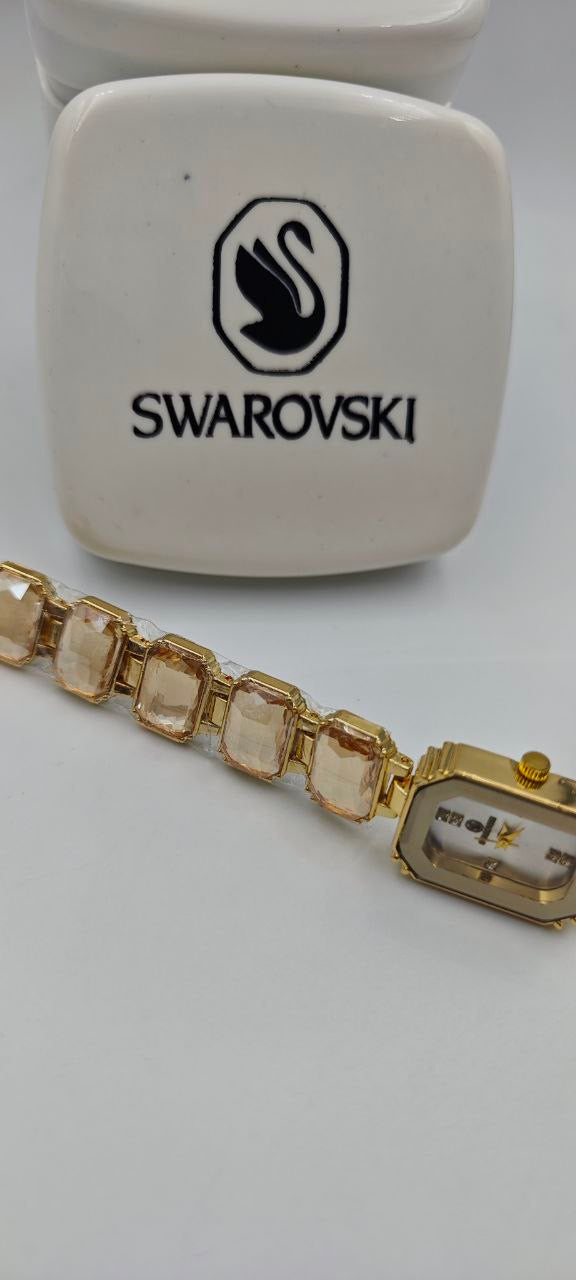 SWAROVSKİ EKMAS TAŞLI BAYAN SAATİ