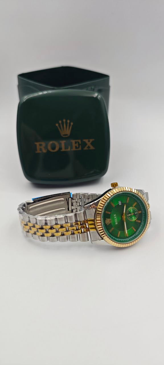 ROLEX DAYTJUST ÇİFT RENK İÇİ YEŞİL BAYAN SAATİ